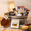 The whole family will enjoy this gluten free breakfast gift basket with some spare treats for later.