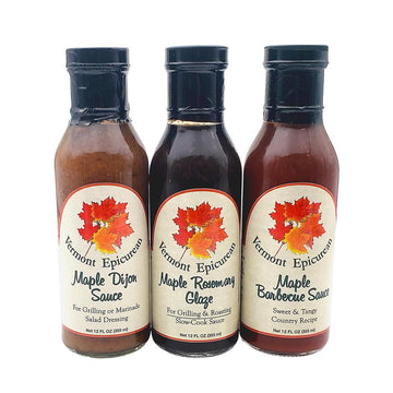Vermont Epicurean sauce and glazes in three flavors.
