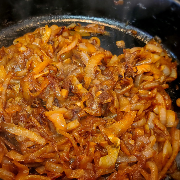 Easy maple carmelized onions.
