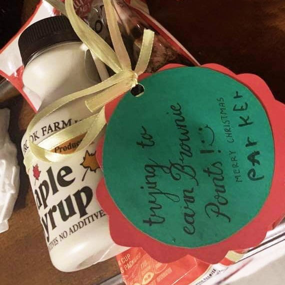 Teacher Appreciation Gift with maple syrup