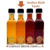 The most popular maple syrup grade is amber rich taste, the grade that these favors are filled.