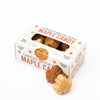 A mixed quarter pound box of maple candy in a Christmas shapes.