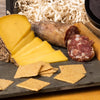 upgrade your order of crackers to include Monti Verdi salumi and Stony Pond Farm cheese.