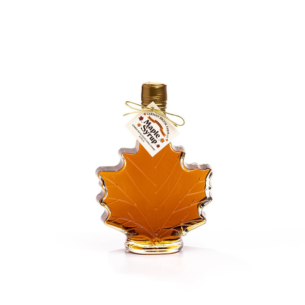 16.9 oz. maple leaf filled with amber rich taste maple syrup.
