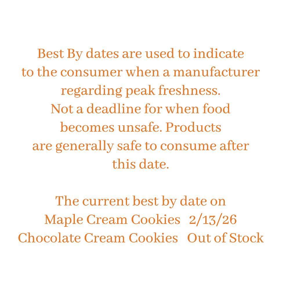 Best by Dates for cookies