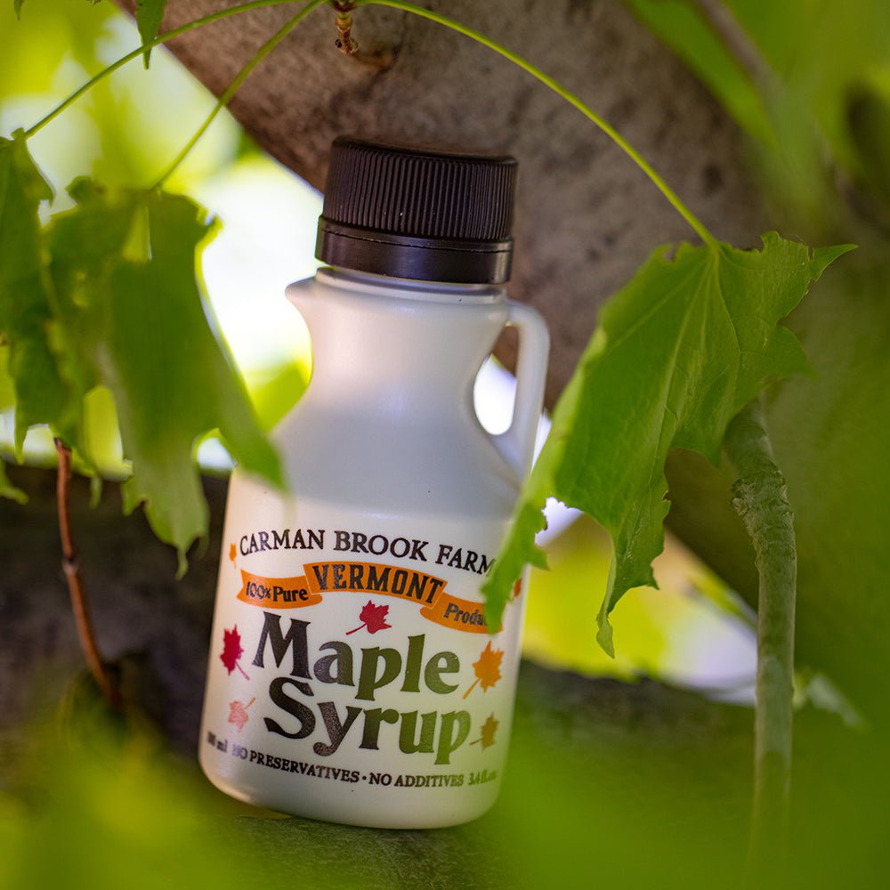 A useful wedding favor because everyone enjoys real Vermont maple syrup.